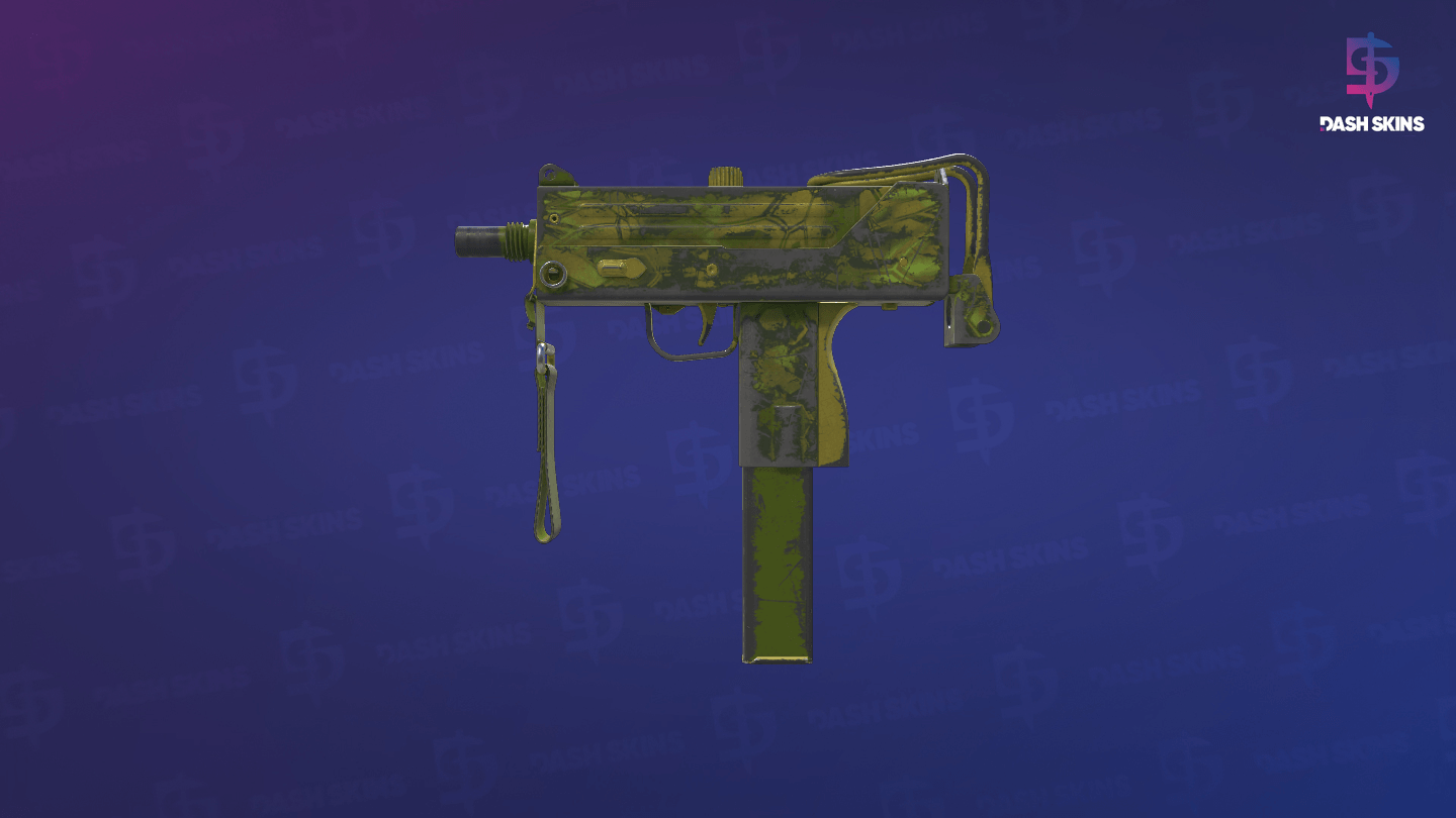 MAC-10 | Acid Hex (Battle-Scarred) - Frontside Screenshot