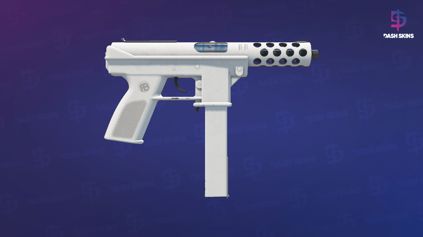 Tec-9 | Whiteout (Minimal Wear) - Backside Screenshot
