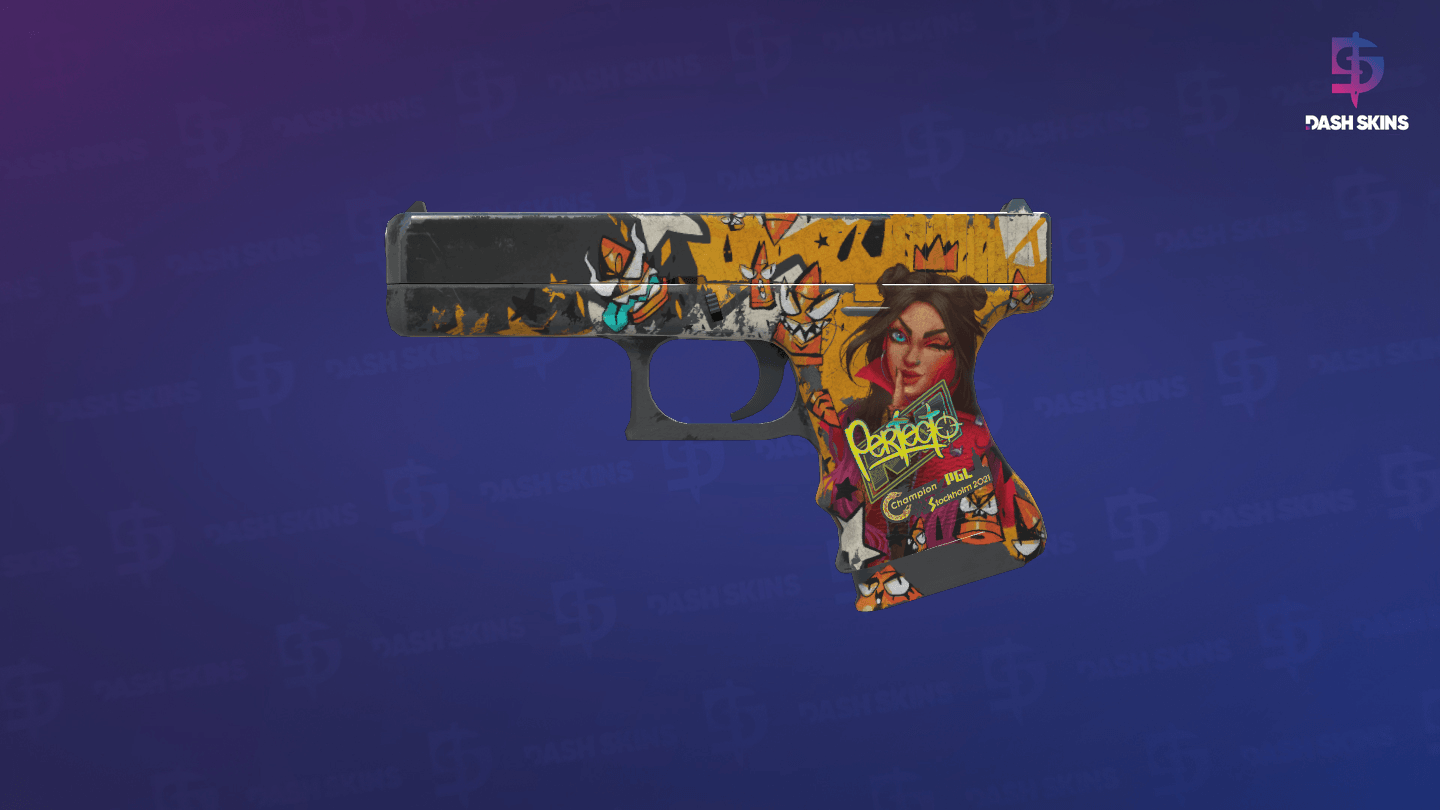 Glock-18 | Bullet Queen (Battle-Scarred) - Frontside Screenshot