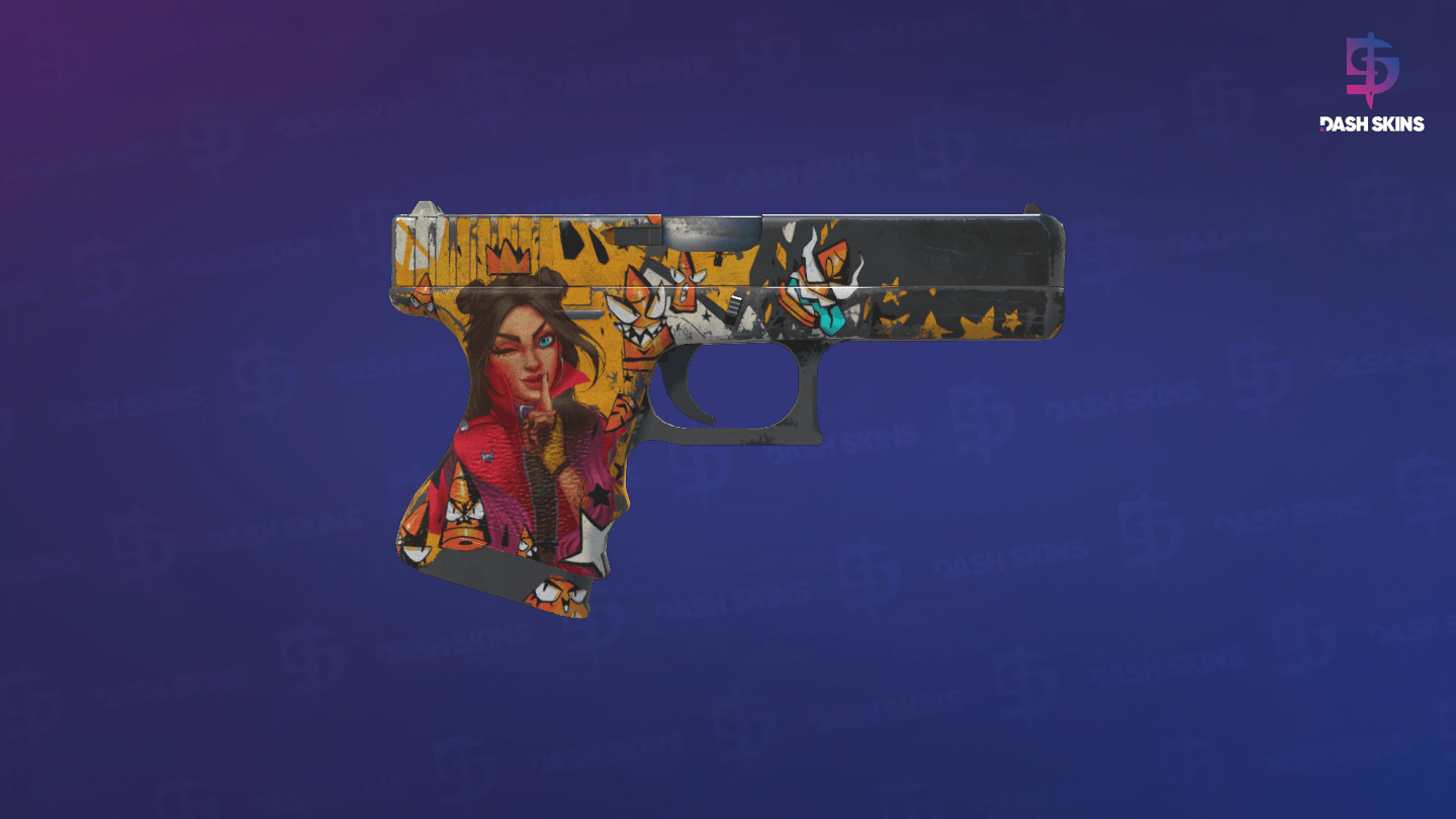 Glock-18 | Bullet Queen (Battle-Scarred) - Backside Screenshot