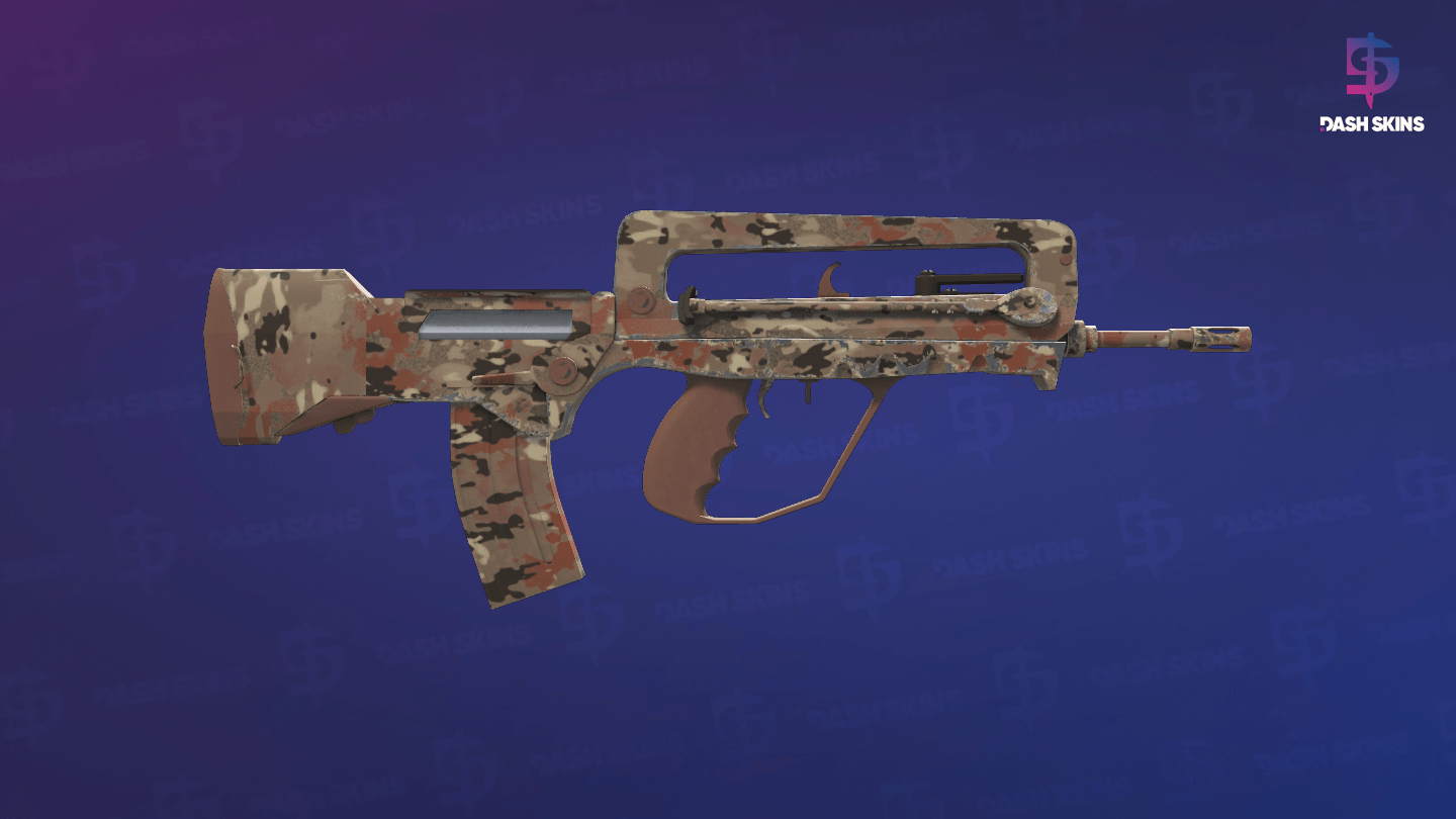 Souvenir FAMAS | CaliCamo (Factory New) - Backside Screenshot