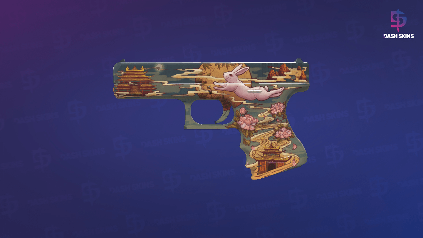 Glock-18 | Umbral Rabbit (Minimal Wear) - Frontside Screenshot