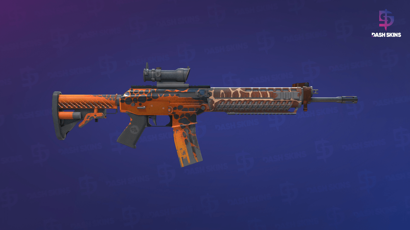 SG 553 | Tiger Moth (Field-Tested) - Backside Screenshot