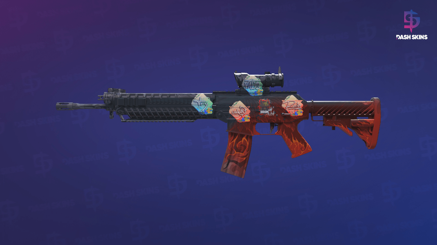 SG 553 | Darkwing (Minimal Wear) - Frontside Screenshot