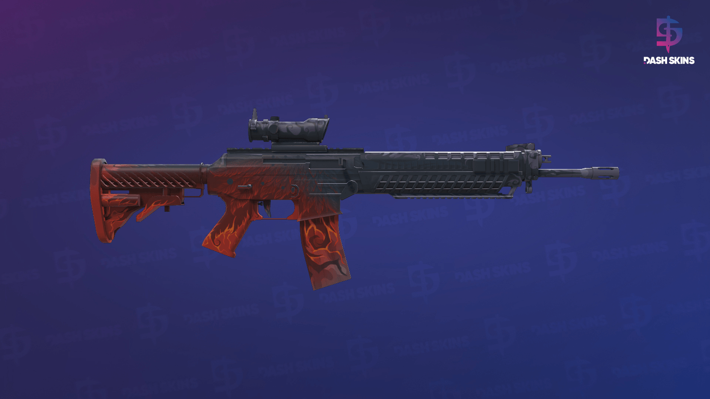 SG 553 | Darkwing (Minimal Wear) - Backside Screenshot
