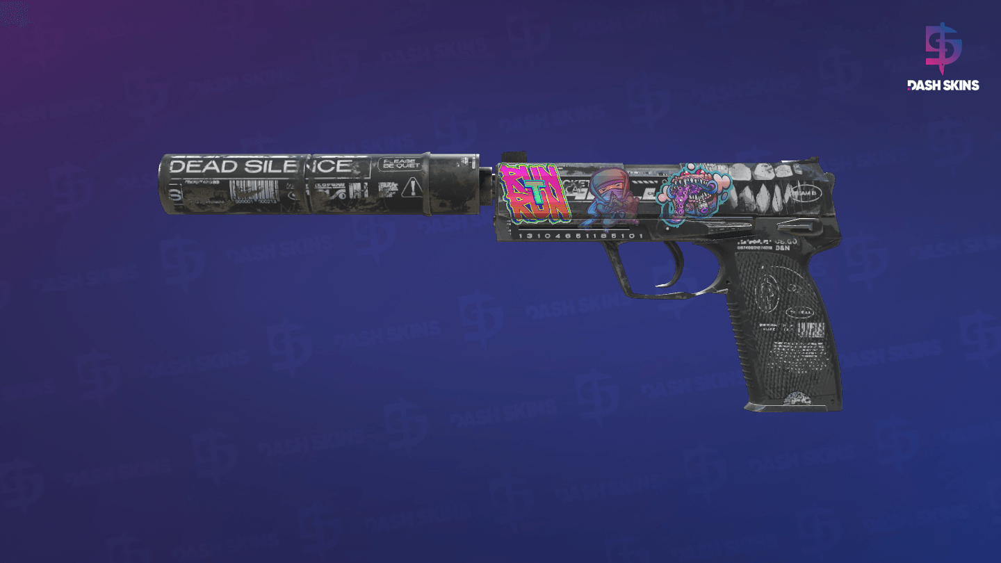 USP-S | Ticket to Hell (Well-Worn) - Frontside Screenshot
