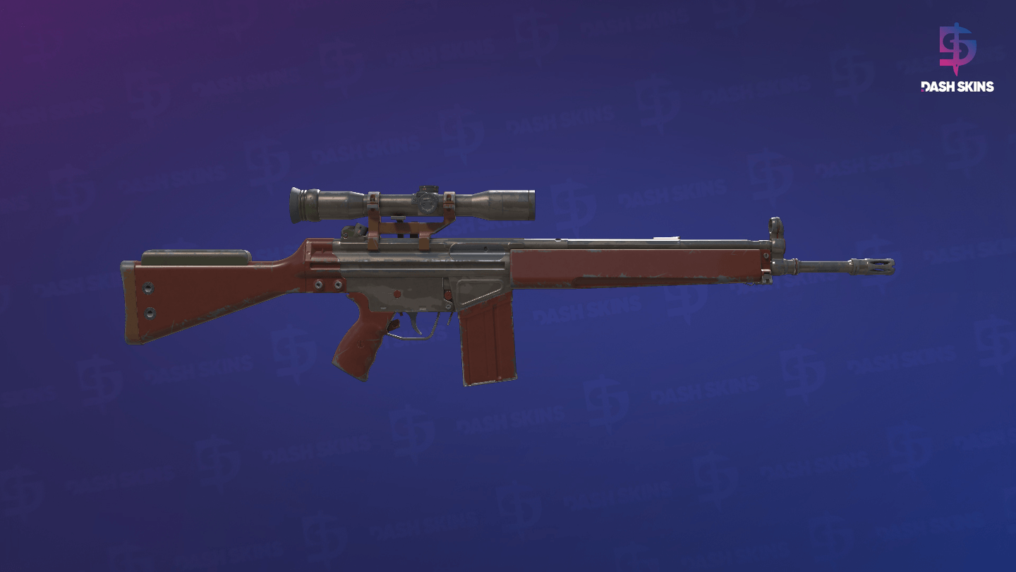G3SG1 | Red Jasper (Field-Tested) - Backside Screenshot