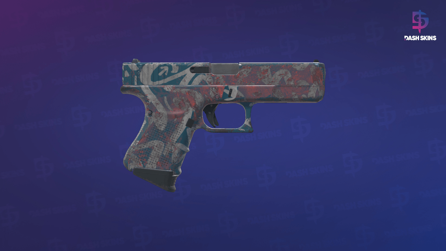 Glock-18 | Teal Graf (Field-Tested) - Backside Screenshot