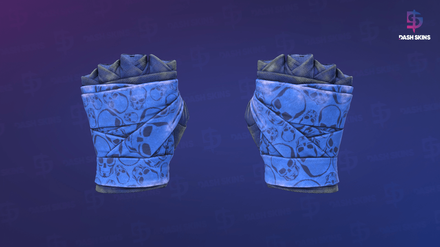 ★ Hand Wraps | Cobalt Skulls (Battle-Scarred) - Frontside Screenshot