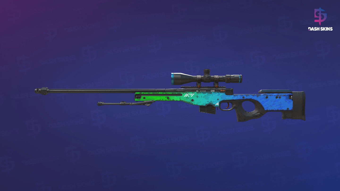 AWP | Ice Coaled (Well-Worn) - Frontside Screenshot