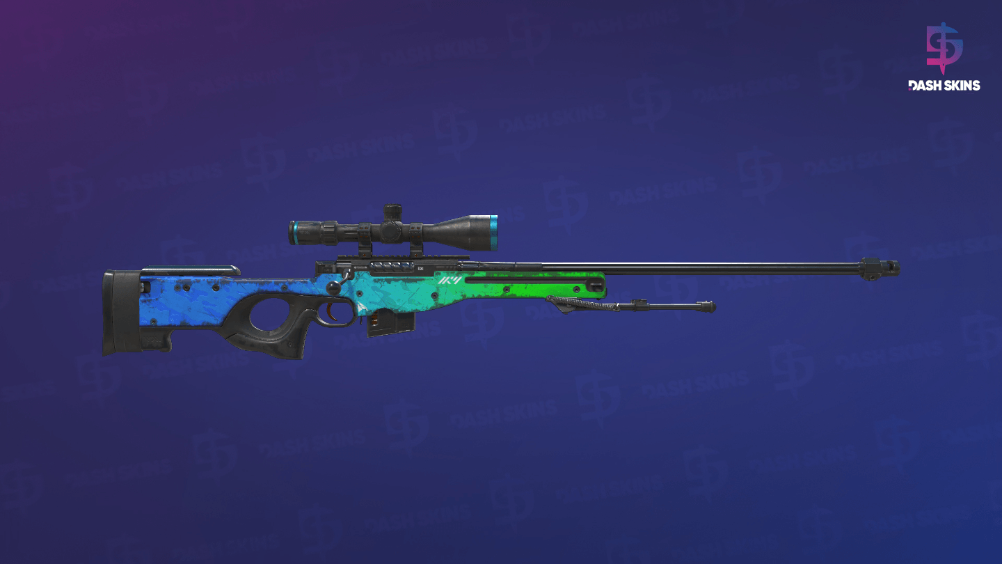 AWP | Ice Coaled (Well-Worn) - Backside Screenshot