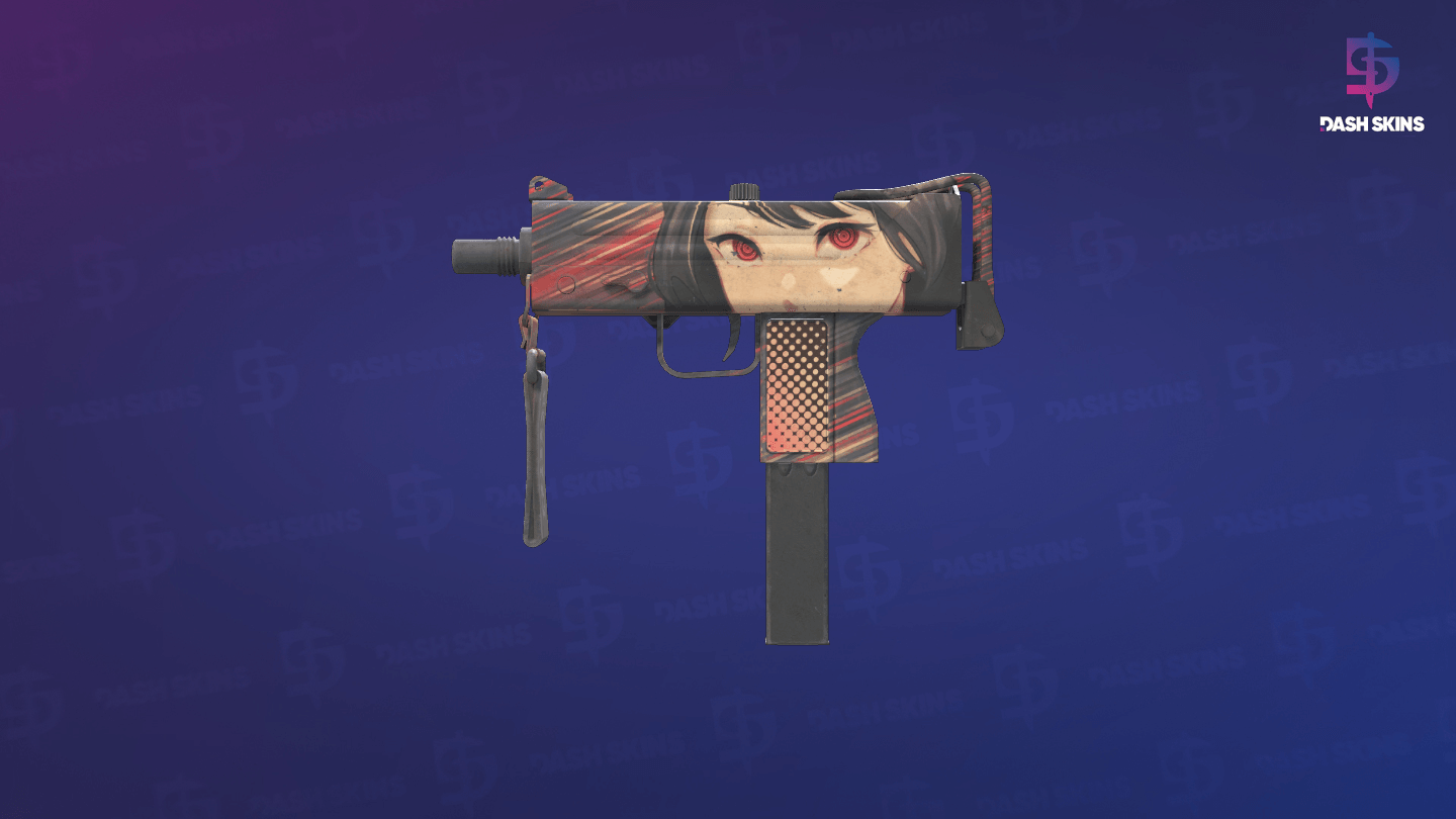MAC-10 | Sakkaku (Well-Worn) - Frontside Screenshot