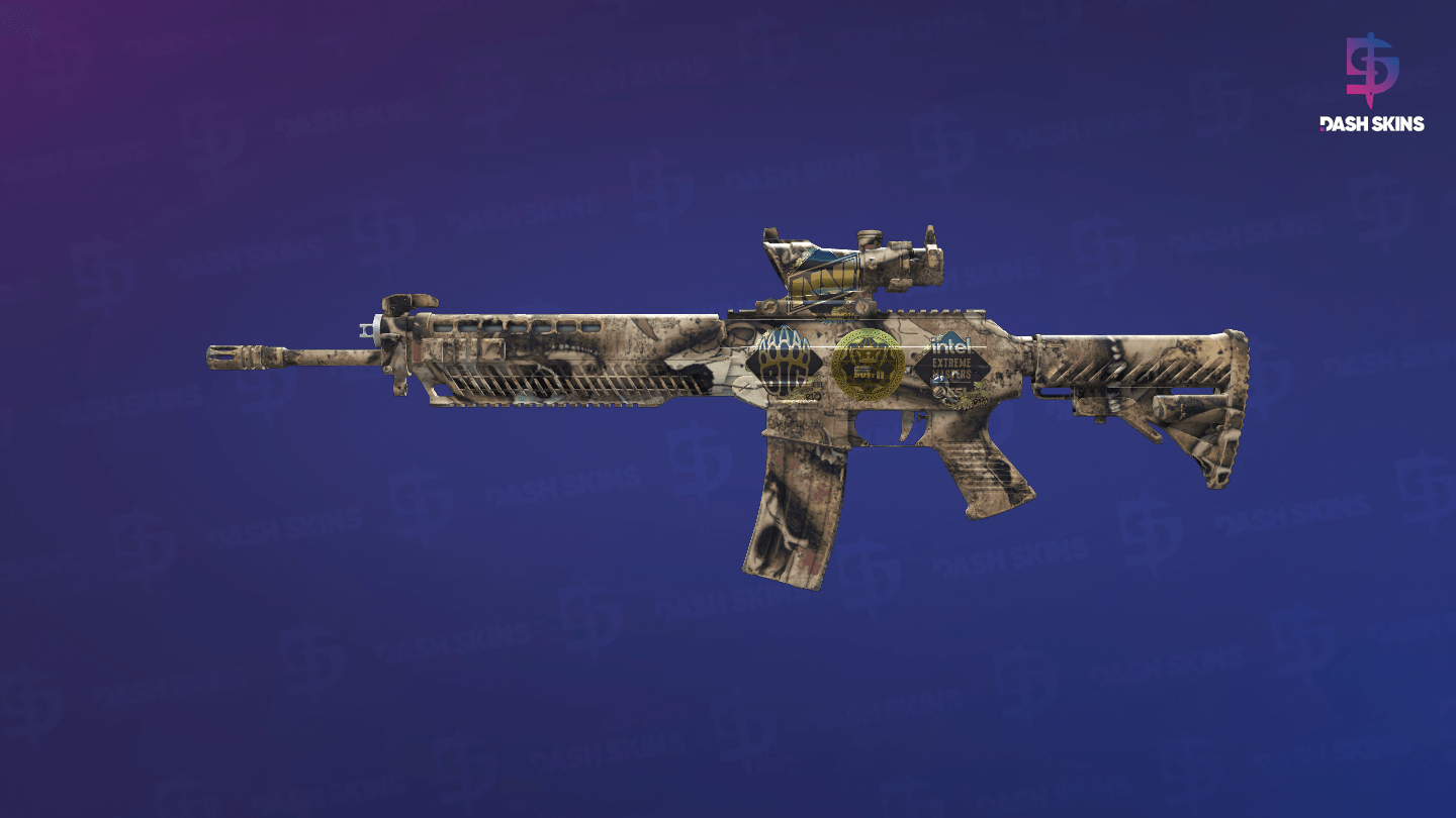 Souvenir SG 553 | Bleached (Minimal Wear) - Frontside Screenshot