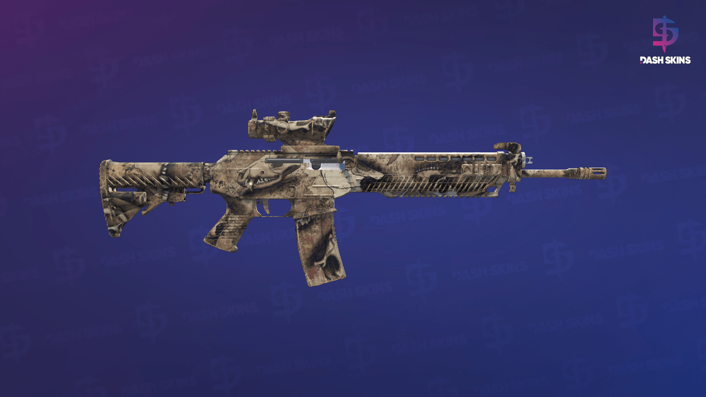 Souvenir SG 553 | Bleached (Minimal Wear) - Backside Screenshot