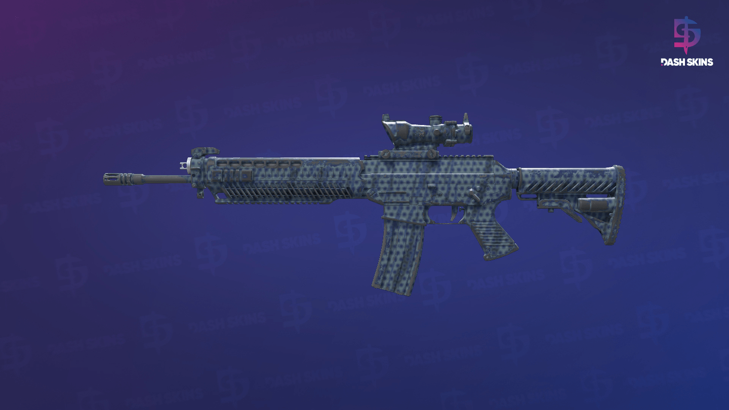 SG 553 | Waves Perforated (Field-Tested) - Frontside Screenshot