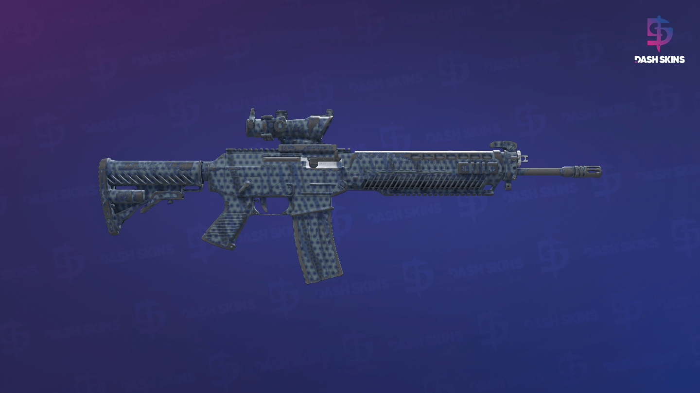 SG 553 | Waves Perforated (Field-Tested) - Backside Screenshot