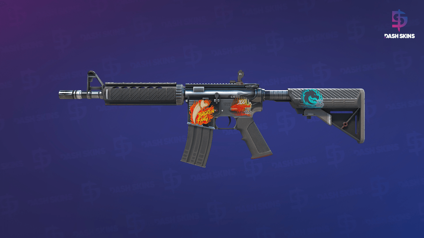 M4A4 | Magnesium (Field-Tested) - Frontside Screenshot