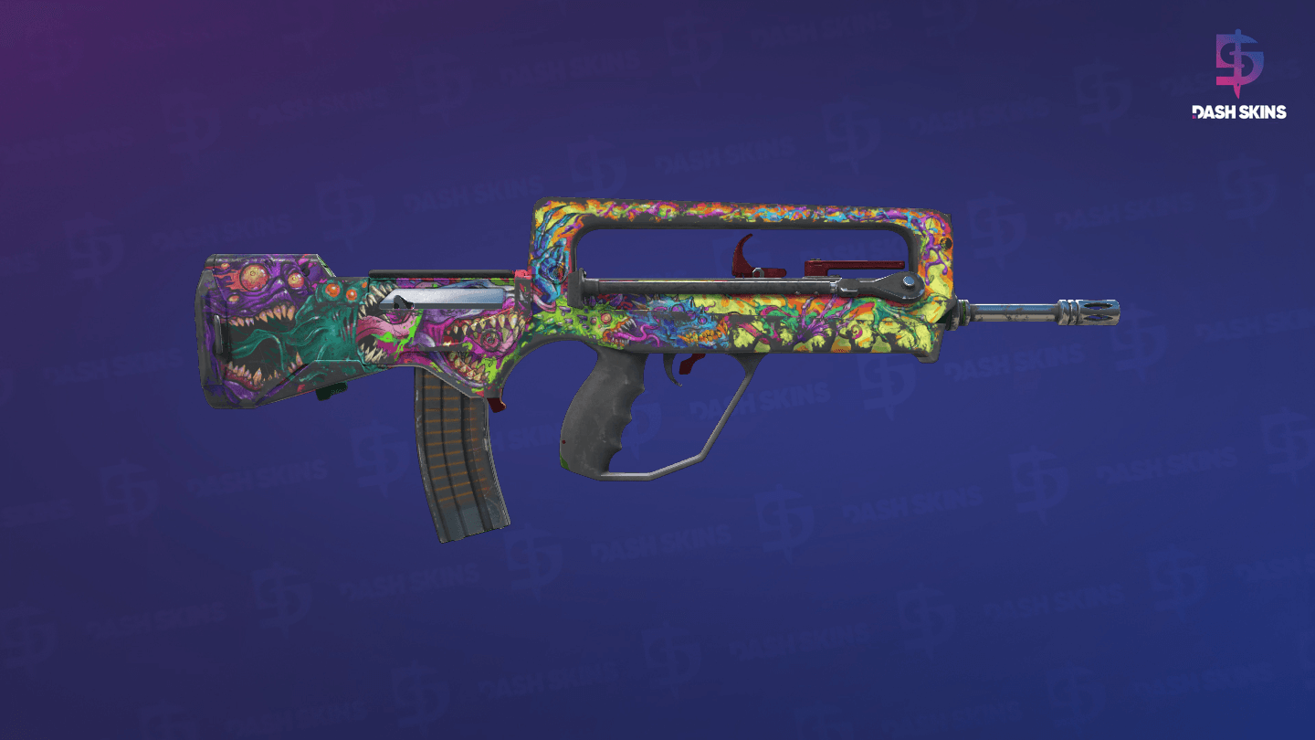 FAMAS | Bad Trip (Battle-Scarred) - Backside Screenshot