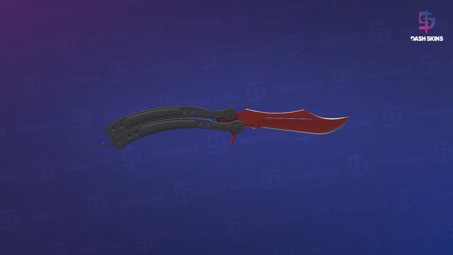 ★ StatTrak™ Butterfly Knife | Crimson Web (Field-Tested) - Backside Screenshot