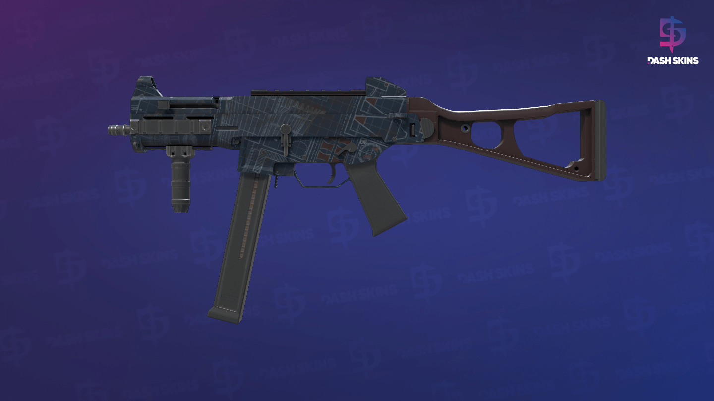 UMP-45 | Facility Dark (Minimal Wear) - Frontside Screenshot