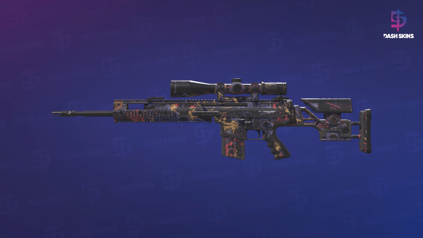 SCAR-20 | Poultrygeist (Battle-Scarred) - Frontside Screenshot