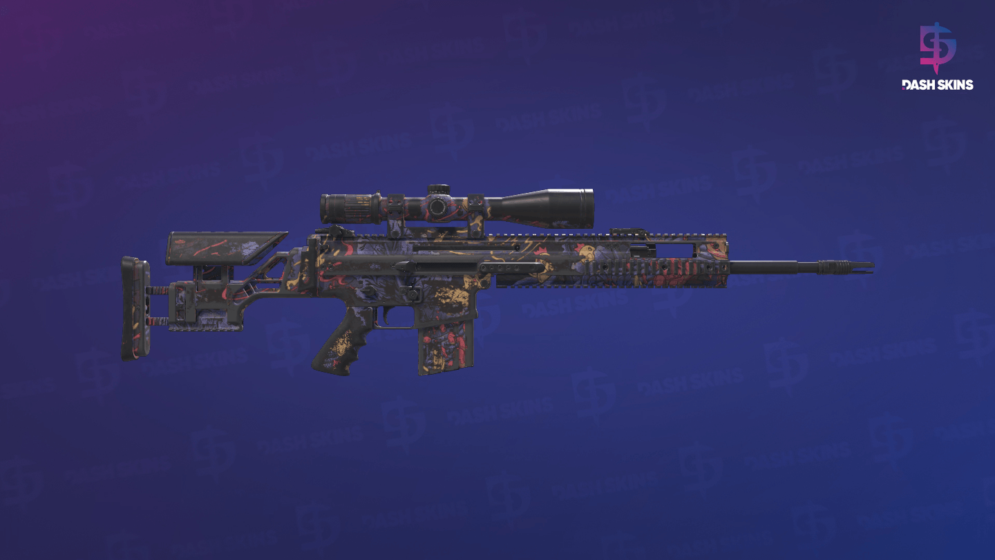 SCAR-20 | Poultrygeist (Battle-Scarred) - Backside Screenshot