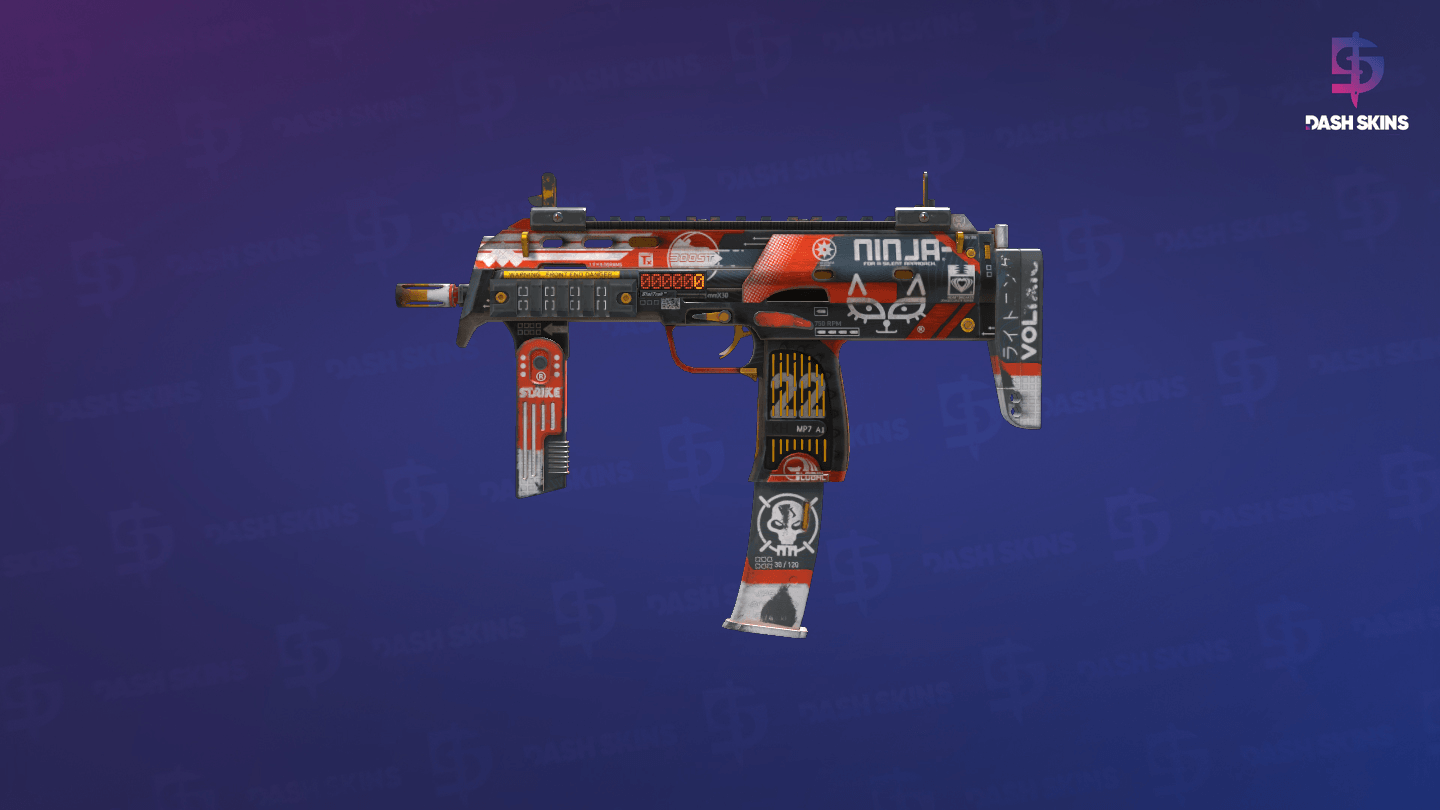 StatTrak™ MP7 | Bloodsport (Field-Tested) - Frontside Screenshot