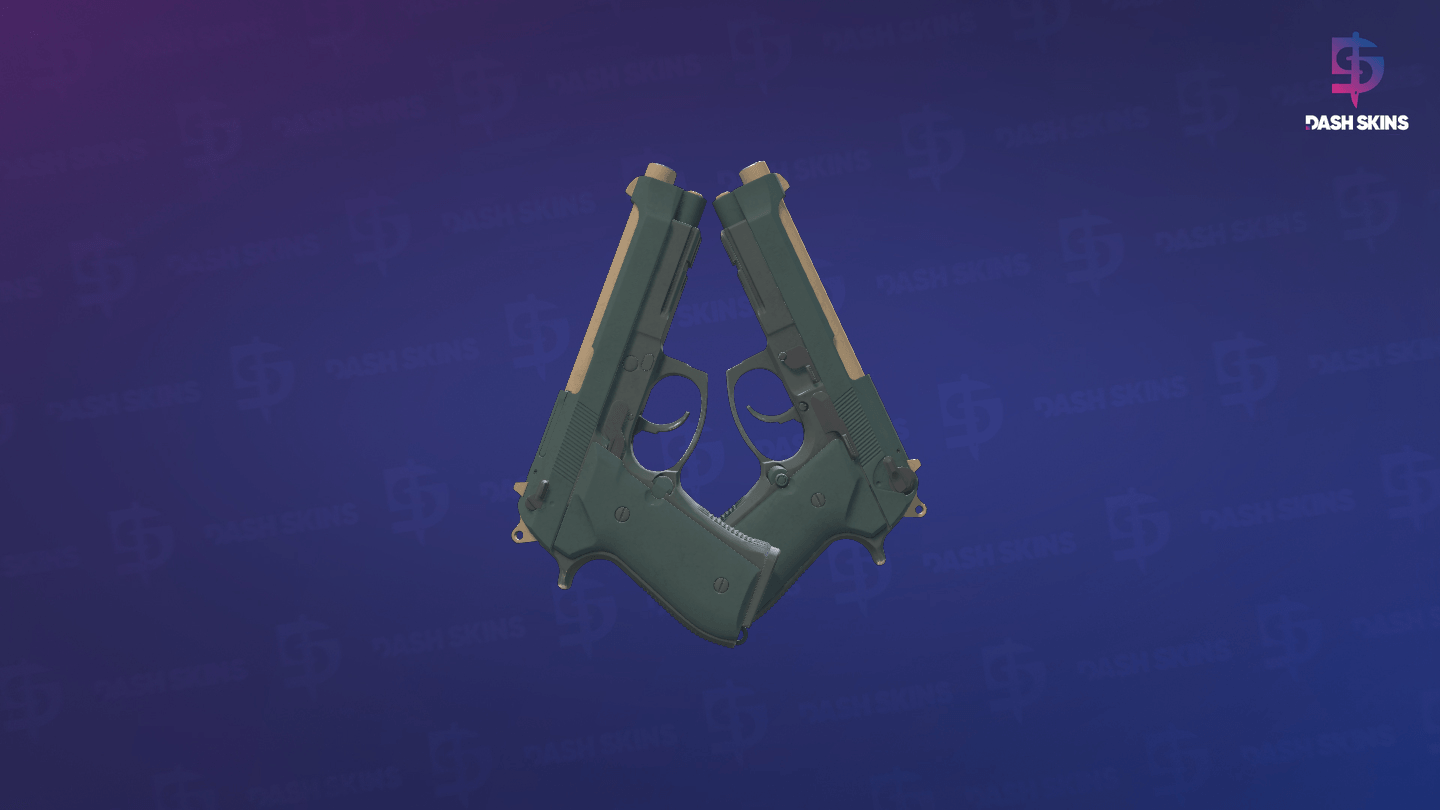 Dual Berettas | Contractor (Minimal Wear) - Frontside Screenshot