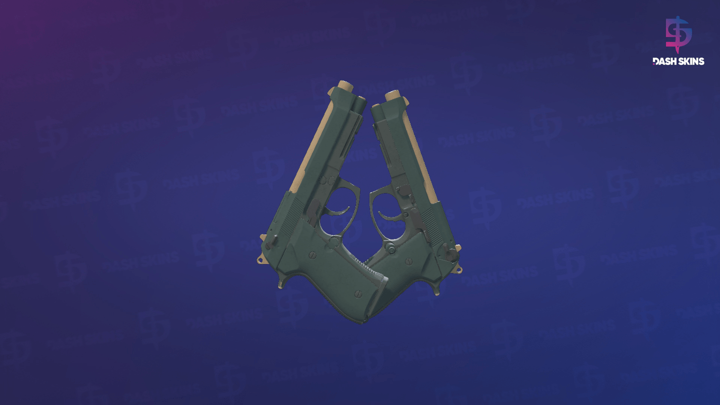 Dual Berettas | Contractor (Minimal Wear) - Backside Screenshot