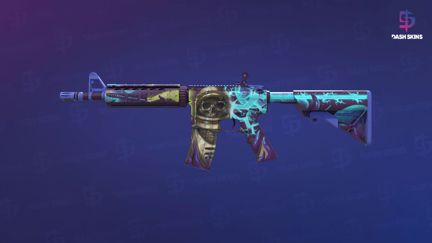 M4A4 | Desolate Space (Well-Worn) - Frontside Screenshot