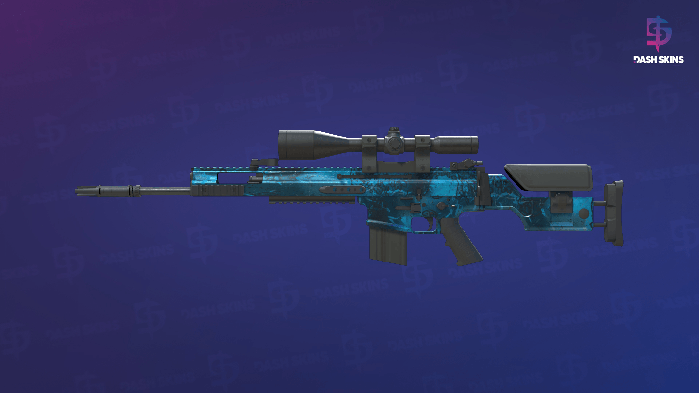 SCAR-20 | Grotto (Well-Worn) - Frontside Screenshot