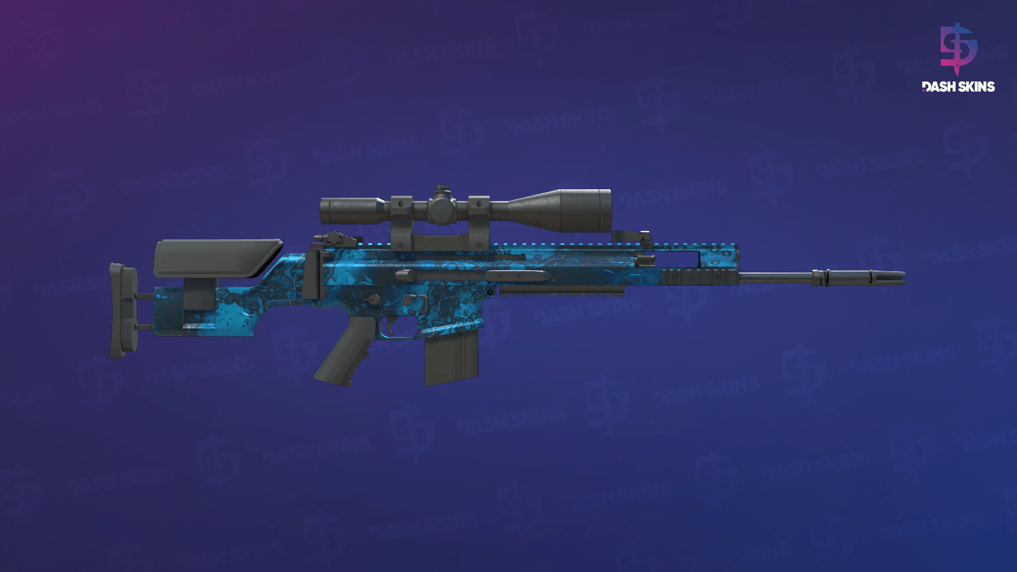SCAR-20 | Grotto (Well-Worn) - Backside Screenshot
