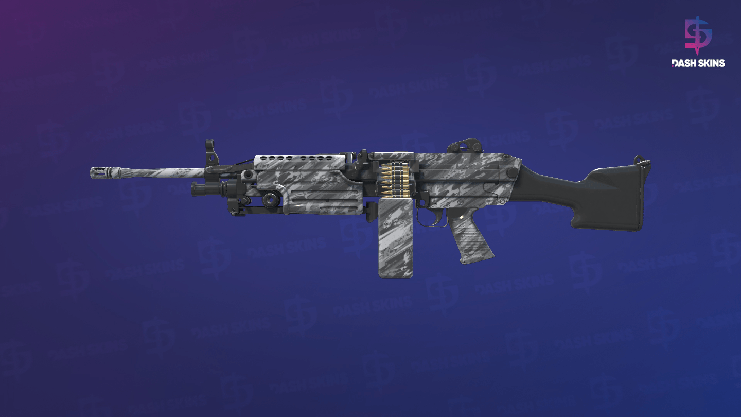 M249 | Sleet (Factory New) - Frontside Screenshot