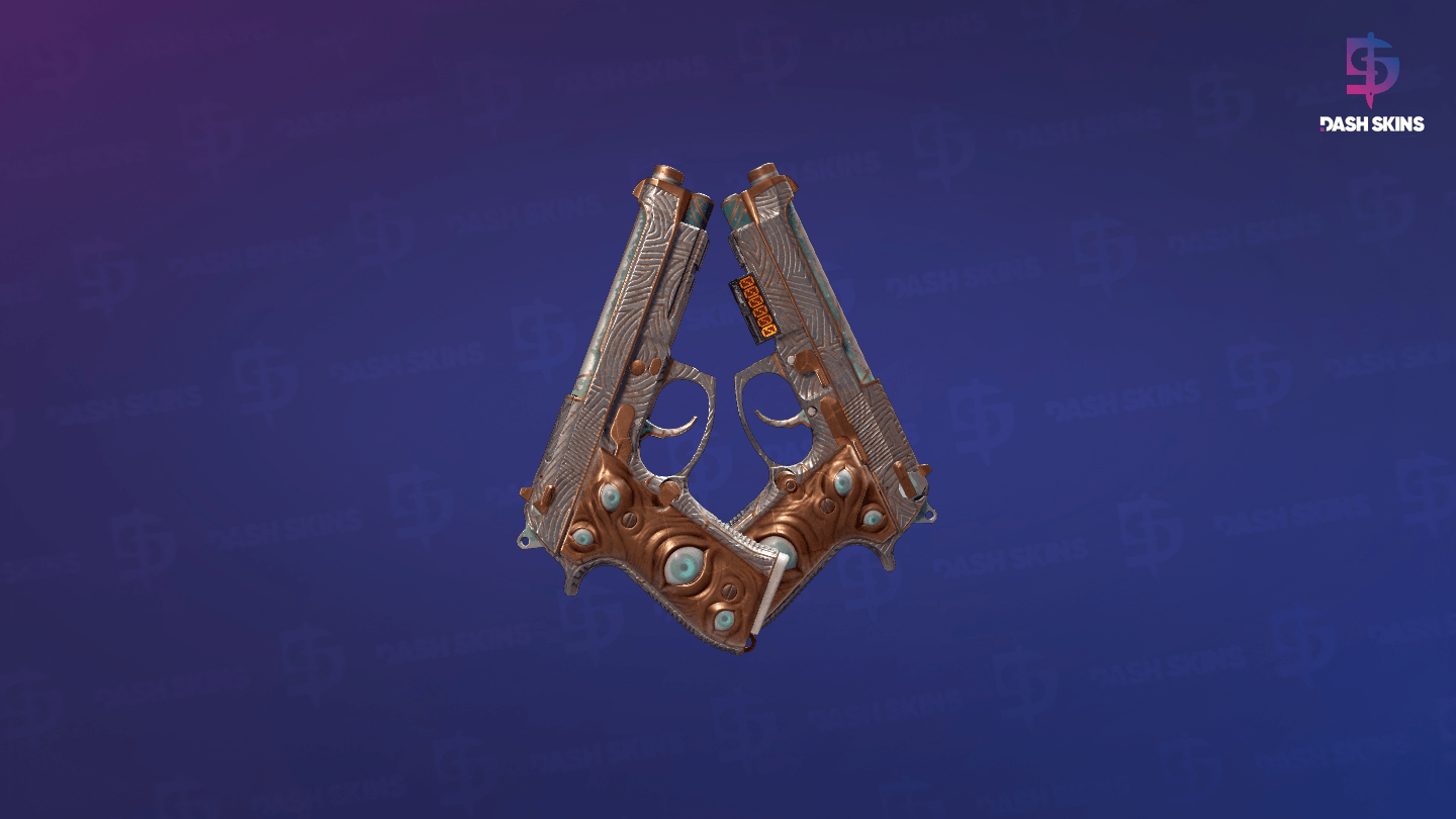 StatTrak™ Dual Berettas | Angel Eyes (Battle-Scarred) - Frontside Screenshot