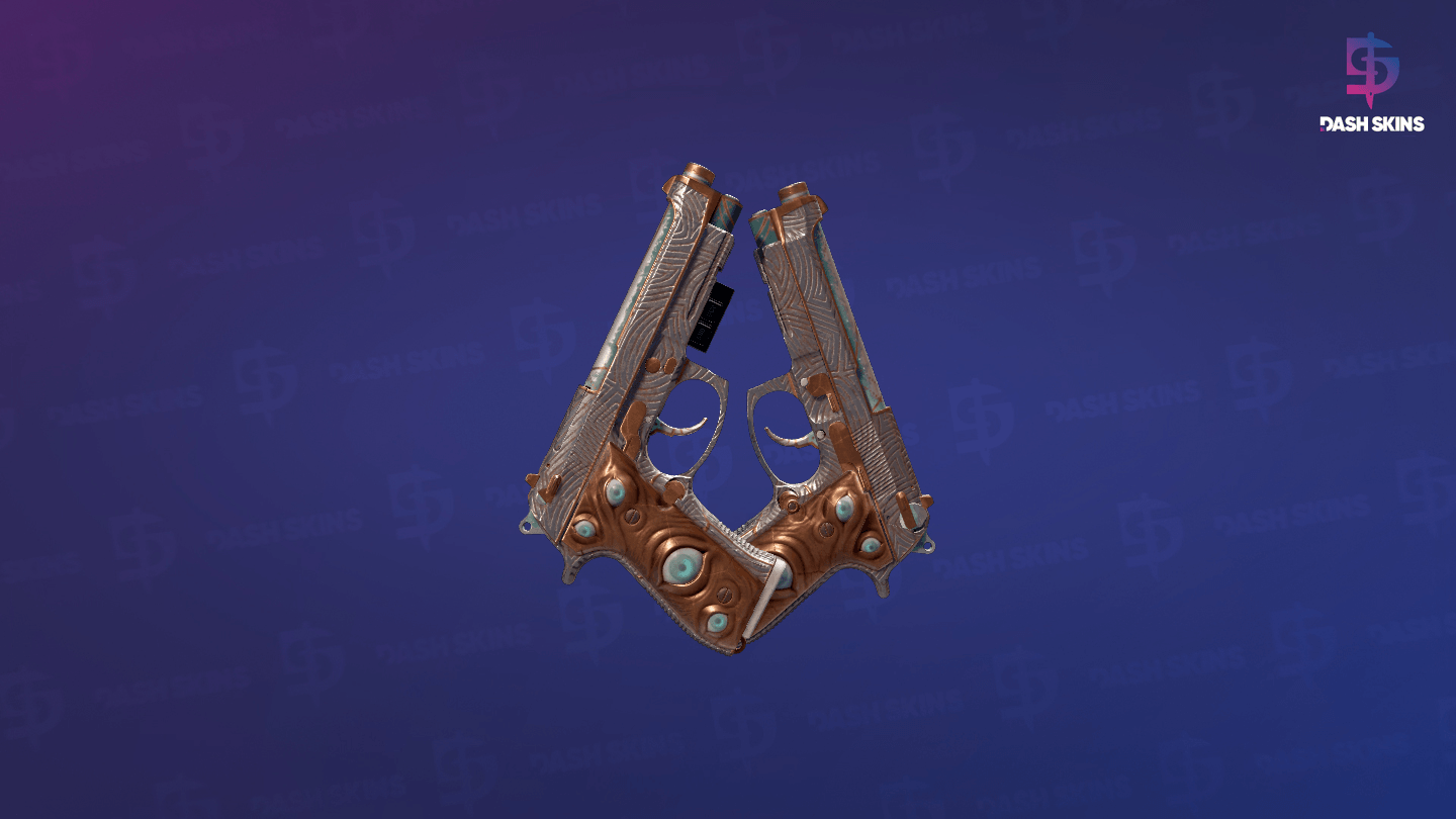 StatTrak™ Dual Berettas | Angel Eyes (Battle-Scarred) - Backside Screenshot