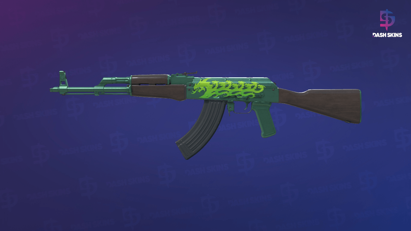 AK-47 | Wintergreen (Minimal Wear) - Frontside Screenshot