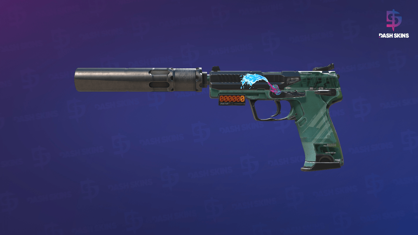 StatTrak™ USP-S | PC-GRN (Well-Worn) - Frontside Screenshot