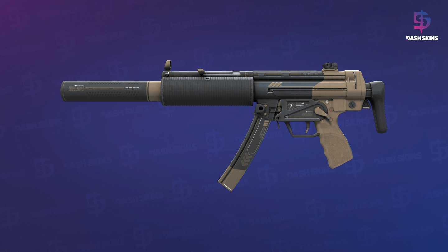 MP5-SD | Desert Strike (Field-Tested) - Frontside Screenshot