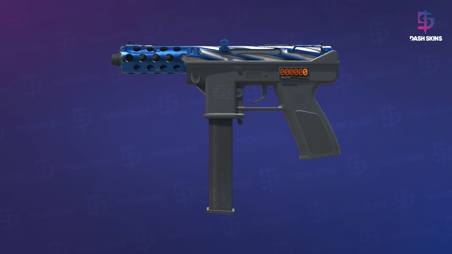 StatTrak™ Tec-9 | Titanium Bit (Factory New) - Frontside Screenshot