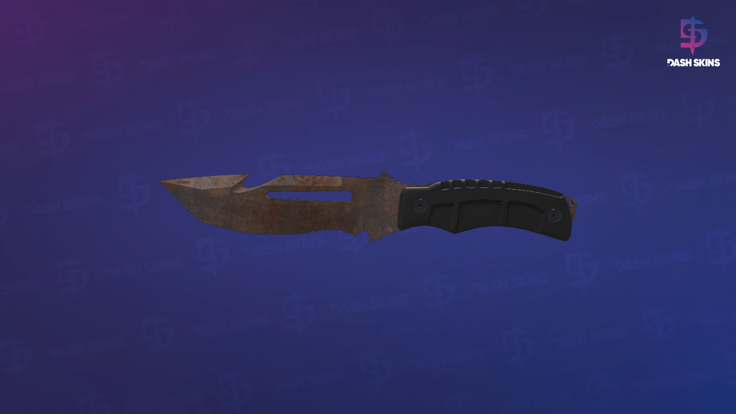 ★ Survival Knife | Rust Coat (Battle-Scarred) - Backside Screenshot