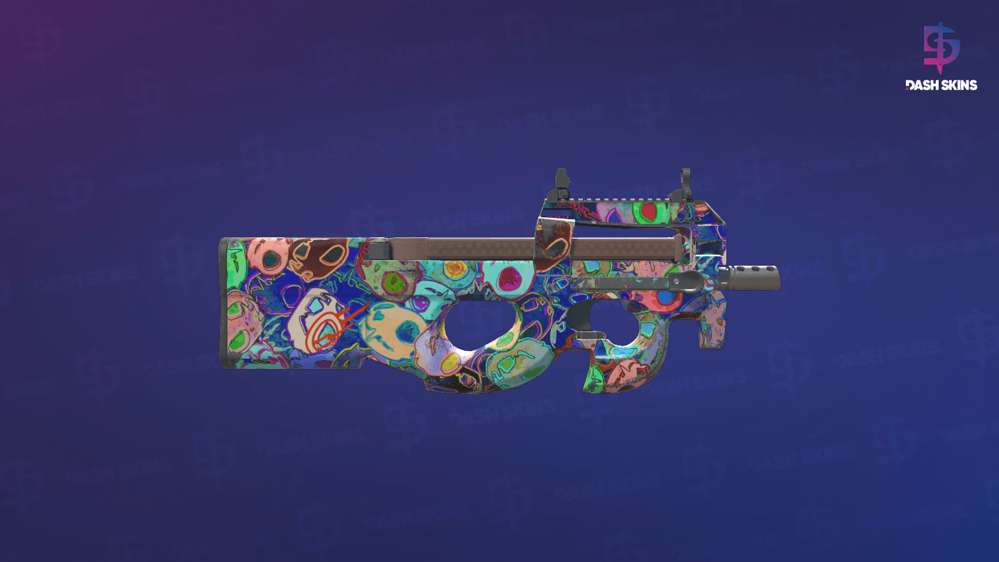 P90 | Death by Kitty (Field-Tested) - Backside Screenshot