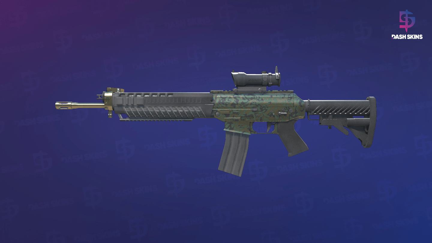 SG 553 | Army Sheen (Factory New) - Frontside Screenshot