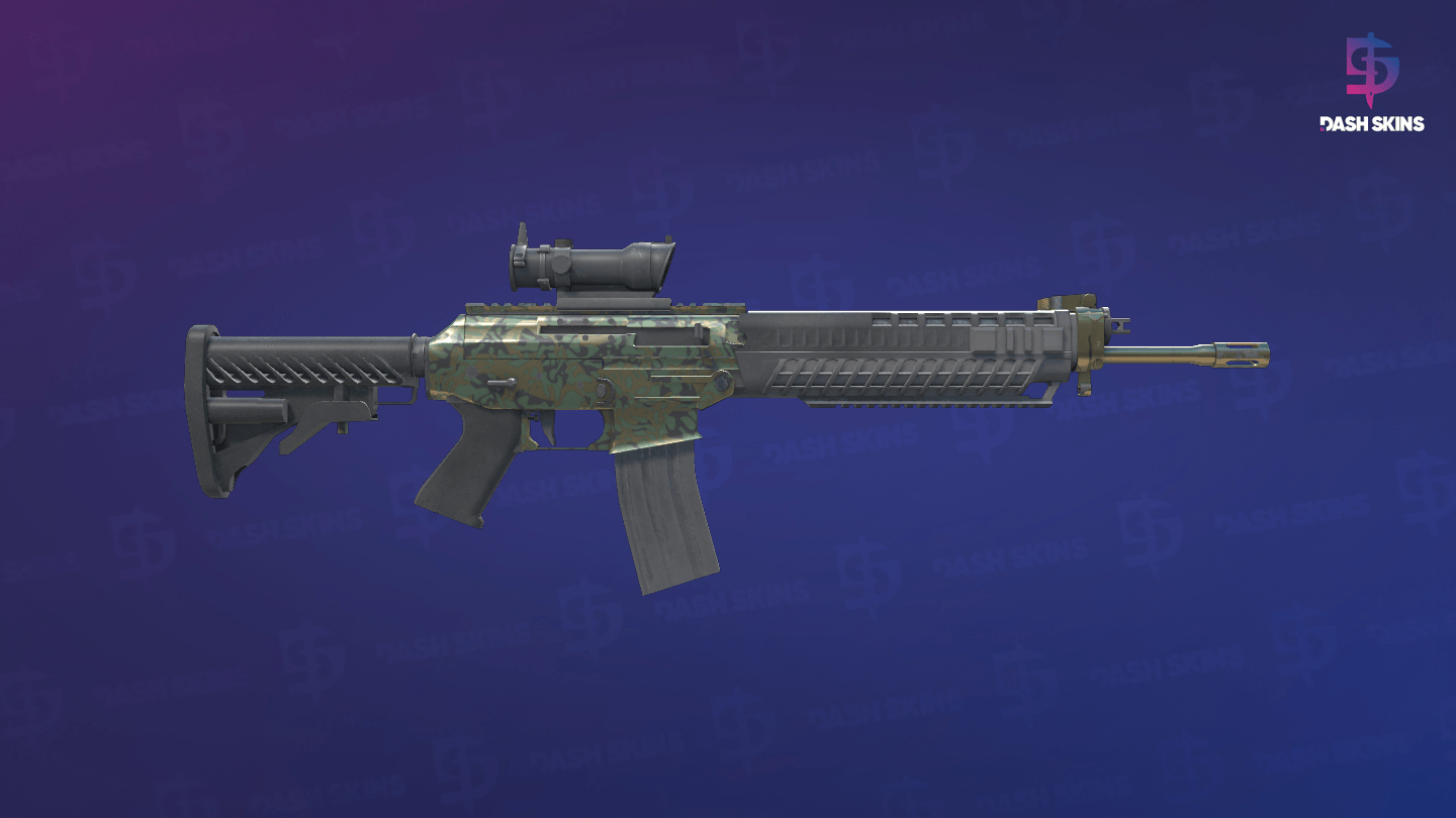 SG 553 | Army Sheen (Factory New) - Backside Screenshot