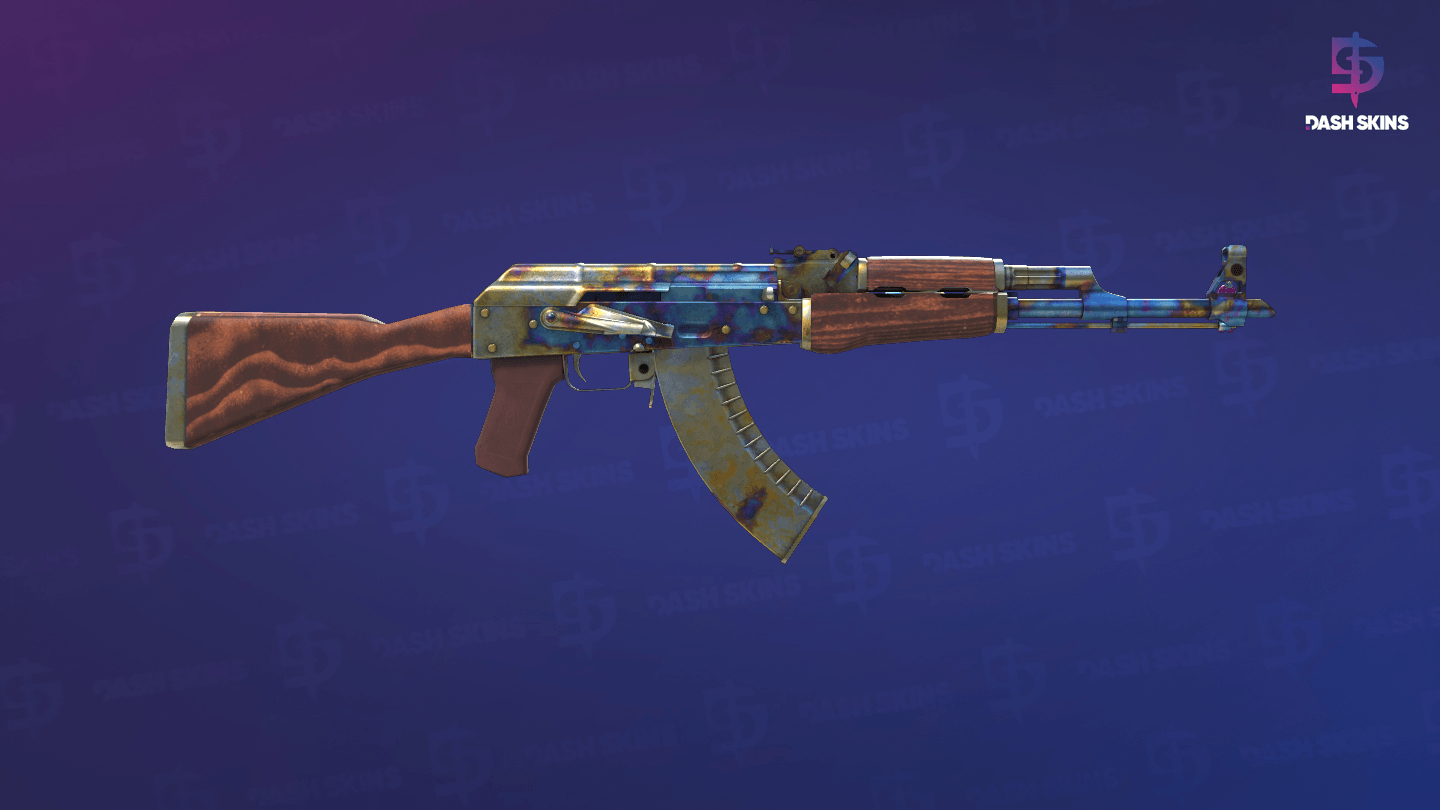 AK-47 | Case Hardened (Well-Worn) - Backside Screenshot