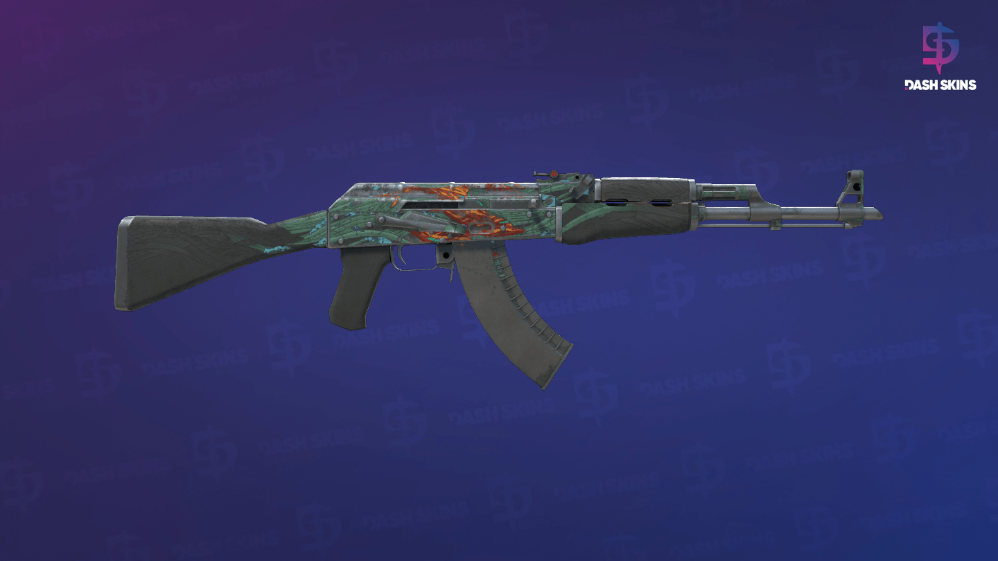 AK-47 | Aquamarine Revenge (Battle-Scarred) - Backside Screenshot