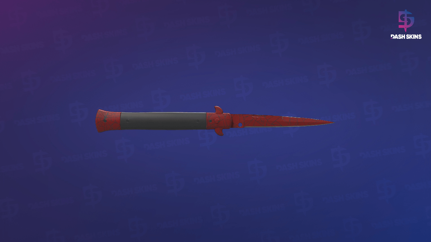 ★ Stiletto Knife | Crimson Web (Minimal Wear) - Frontside Screenshot