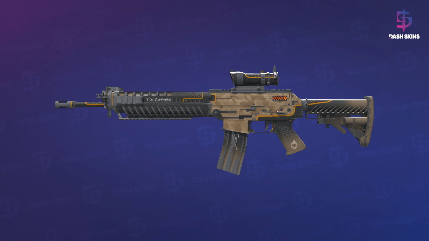 StatTrak™ SG 553 | Triarch (Well-Worn) - Frontside Screenshot