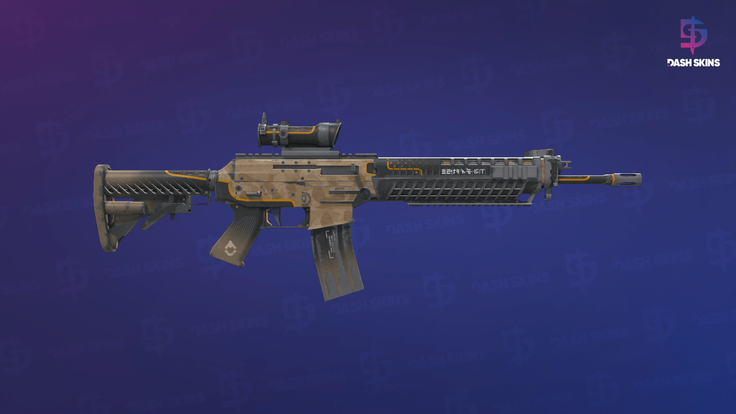 StatTrak™ SG 553 | Triarch (Well-Worn) - Backside Screenshot