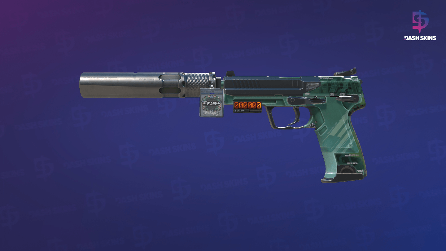 StatTrak™ USP-S | PC-GRN (Minimal Wear) - Frontside Screenshot