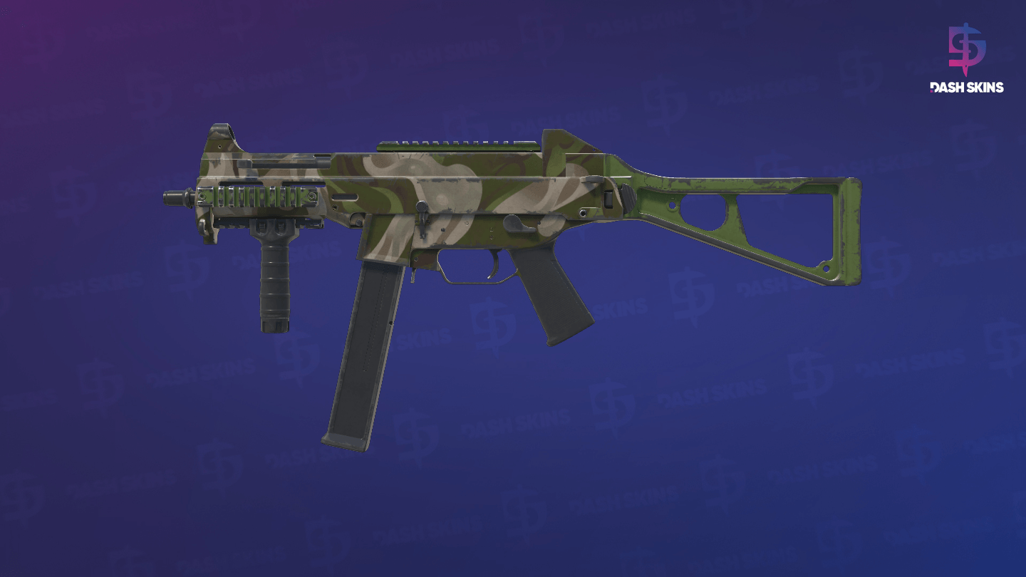 UMP-45 | Green Swirl (Field-Tested) - Frontside Screenshot